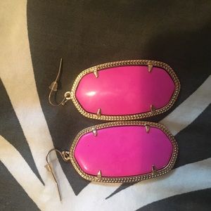 Daniella Gold and Pink Kendra Scott Earrings