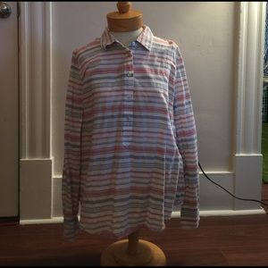 Vineyard Vines stripped 1/4 button up