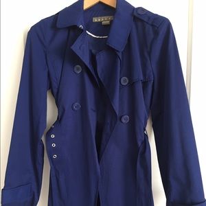 Royal Blue Waterproof Trench Coat