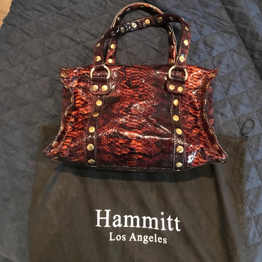 Hammit Los Angeles croc embossed bag