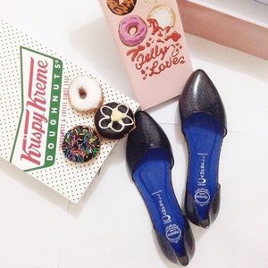 Jeffrey Campbell Jelly Love Glitter D'orsay Flats