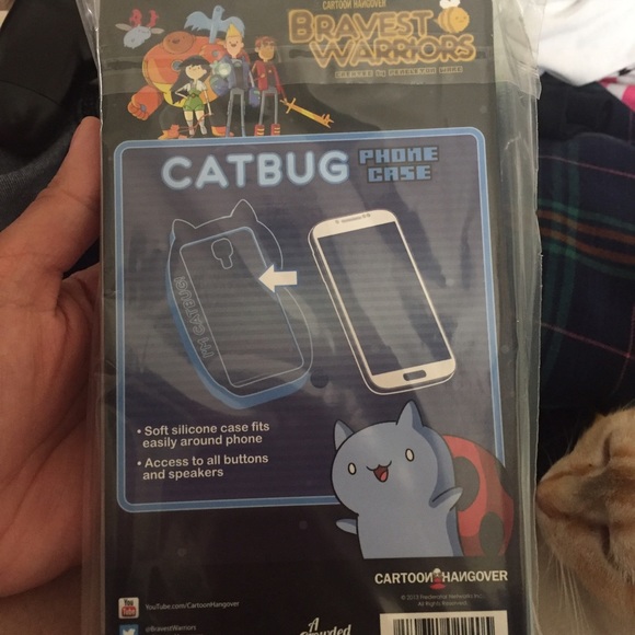 NWT Bravest Warriors Cat bug Samsung4S Phone Case - Picture 3 of 4