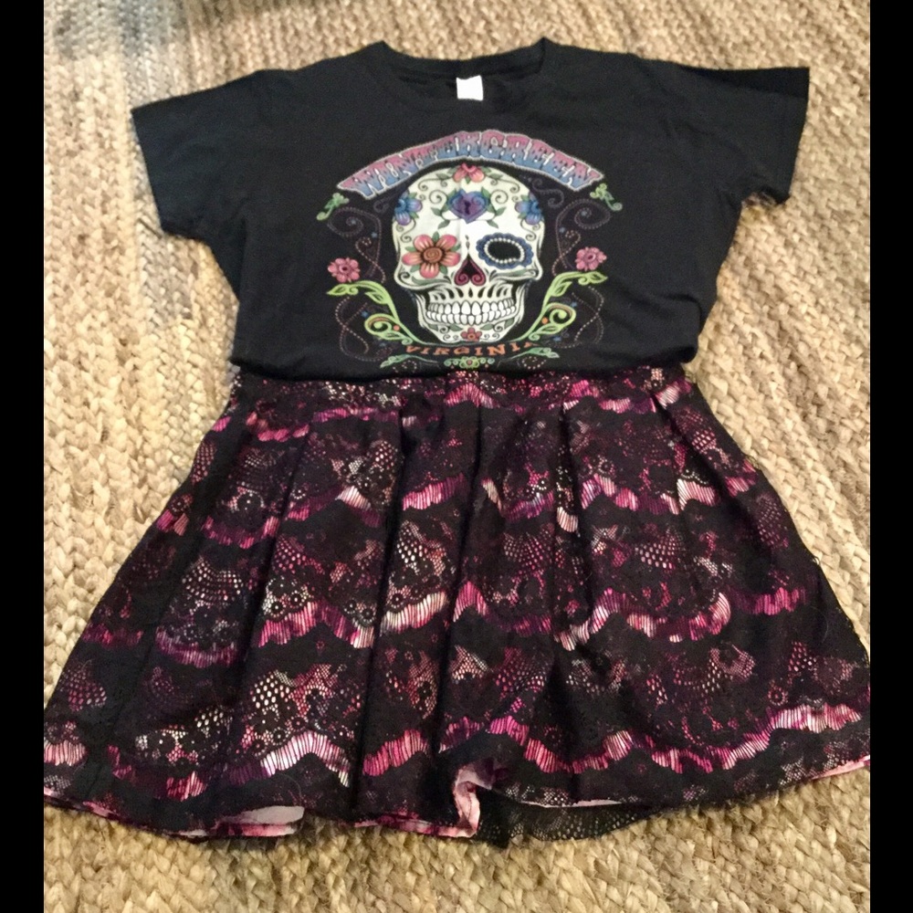 Girl's Skirt , Skater  Skirt Black