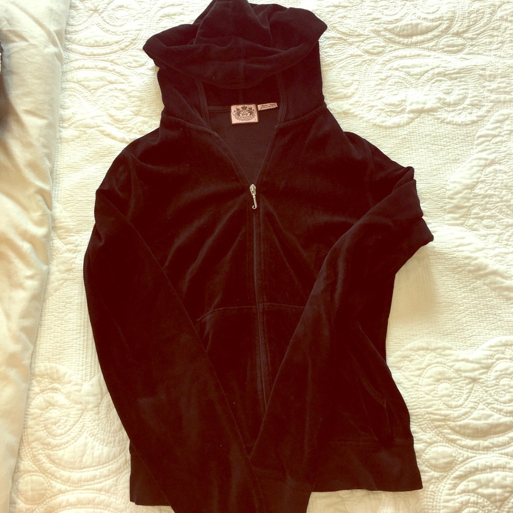Black velour juicy couture.