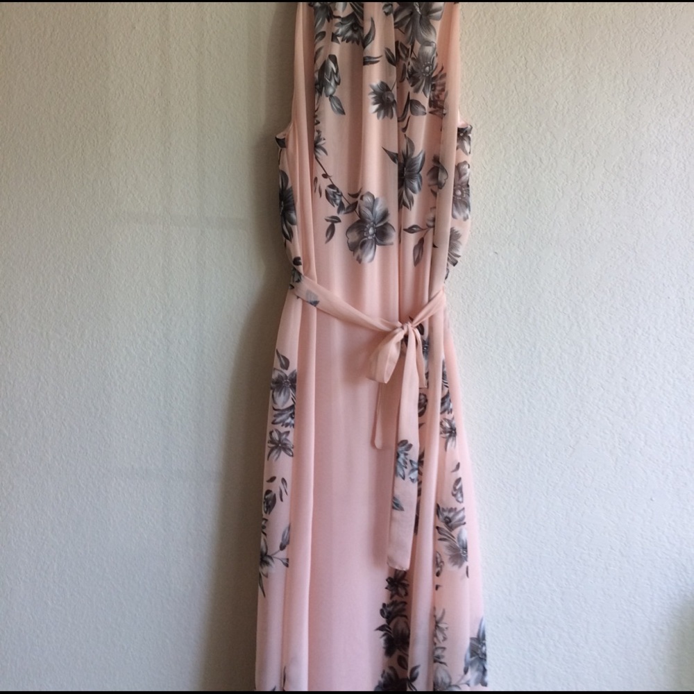 Gauzy Floral Maxi Dress