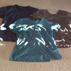 Three Grey's Anatomy scrub top bundle!
