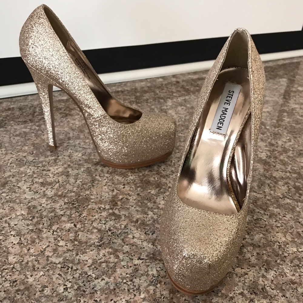 Steve Madden High Heels In Gold