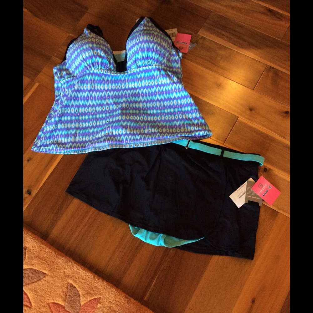 Free country Bathing Suit 3X - Picture 2 of 10