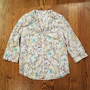Floral button down