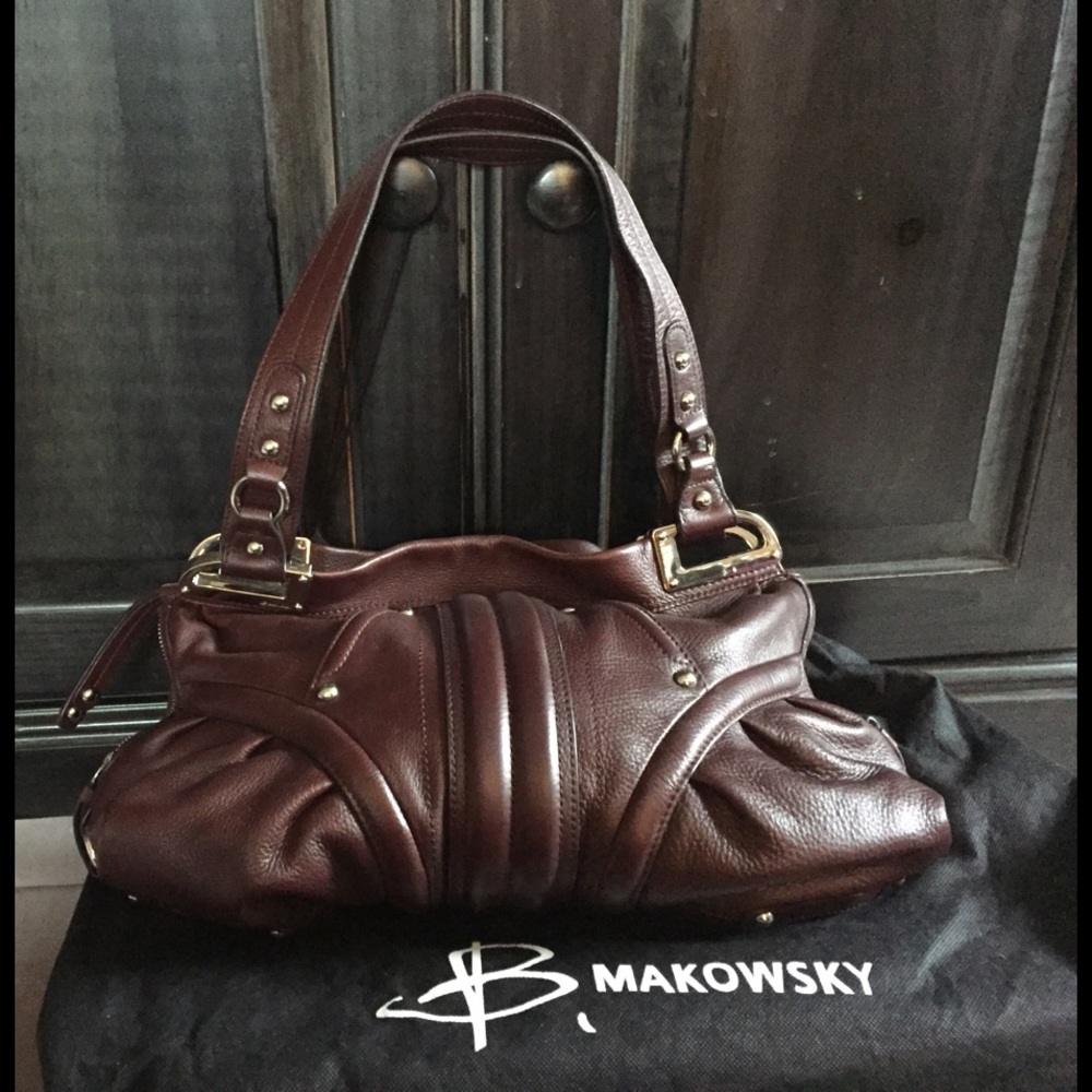 B Makowsky Brown Handbag