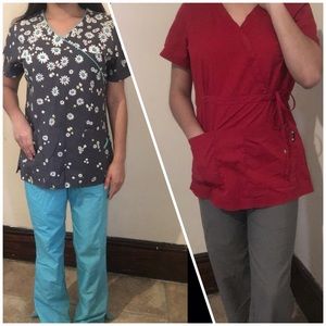 2 sets of scrub outfits