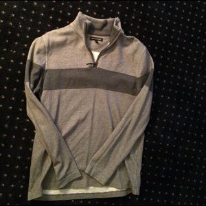 Gray 1/4 Zip Sweater - Banana Republic