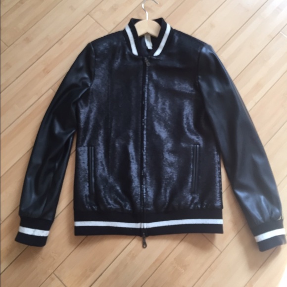 Matte Sequin Bomber Jacket - Picture 2 of 4