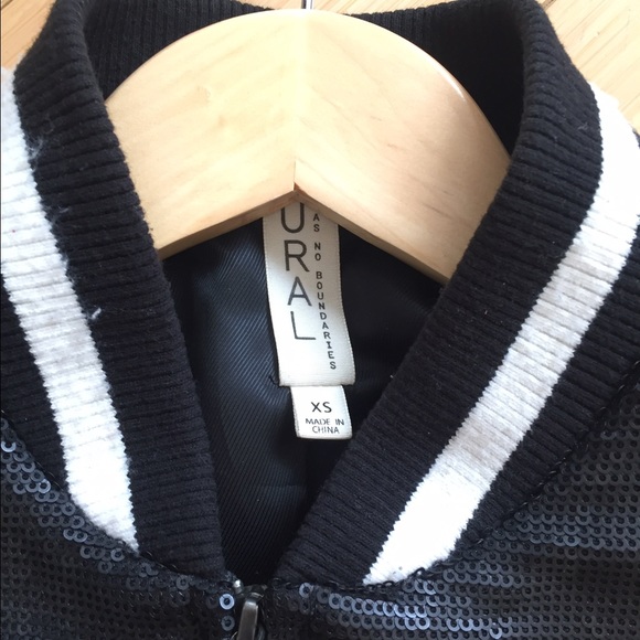 Matte Sequin Bomber Jacket - Picture 3 of 4