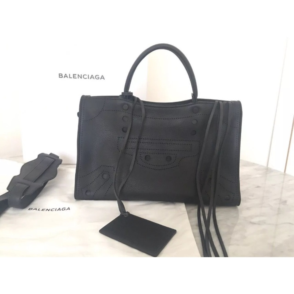 BNWT Balenciaga Blackout City S Small Black Noir