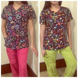 2 sets of work scrubs