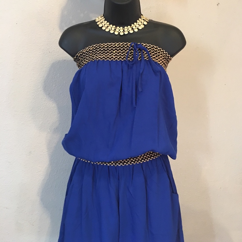 Strapless shorts romper 💄