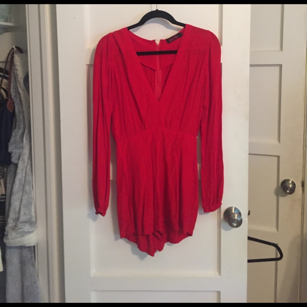 Red romper