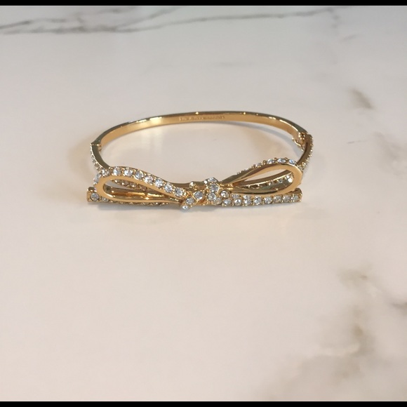 kate spade Jewelry - Kate Spade Skinny Mini Pave Bow Bangle
