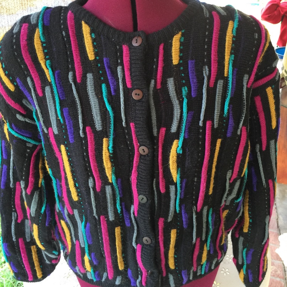 Multi colored cardigan