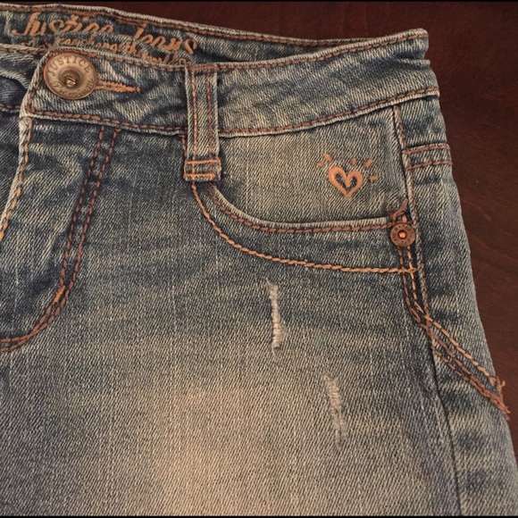 JUSTICE JEAN SHORTS PREMIUM SHORTS SIZE 12S - Picture 2 of 5