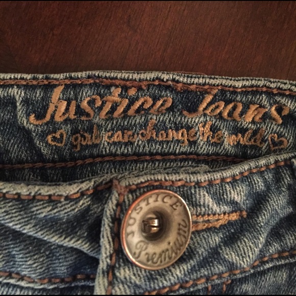 JUSTICE JEAN SHORTS PREMIUM SHORTS SIZE 12S - Picture 3 of 5
