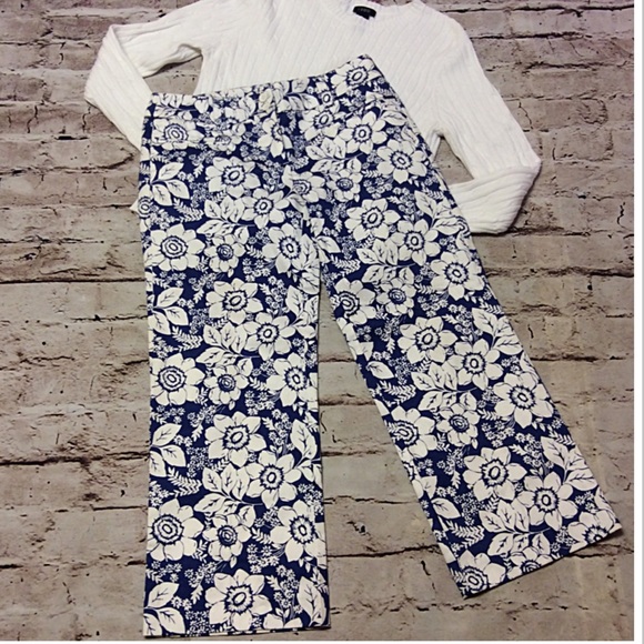New York & Company Pants - NEW YORK & COMPANY FLORAL ANKLE PANTS