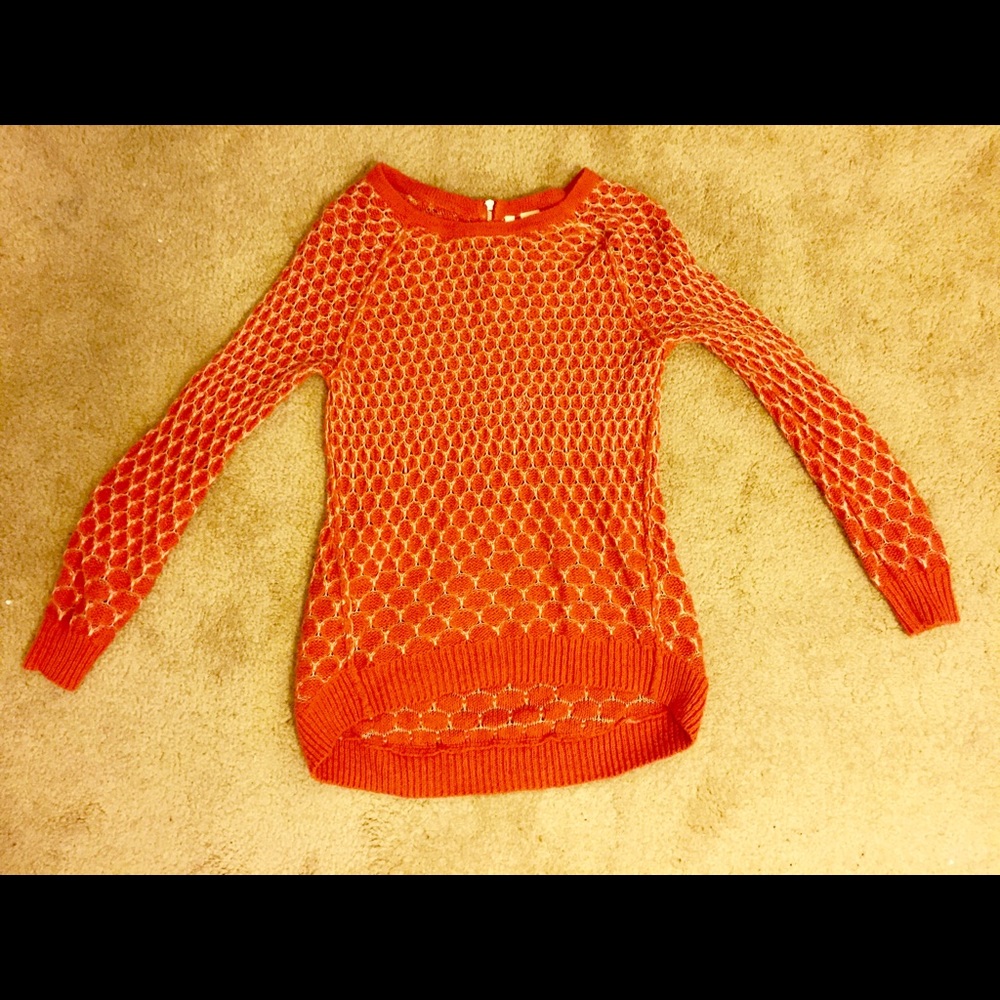 Anthropologie Orange Sweater - Picture 2 of 3