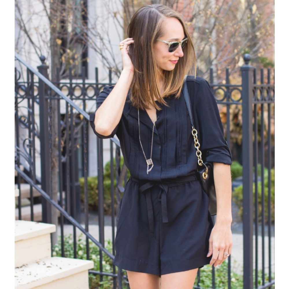 Black romper from the Loft