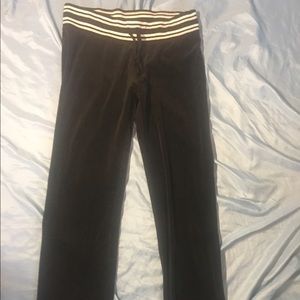 Victoria's Secret Black Velour Pants Size Medium