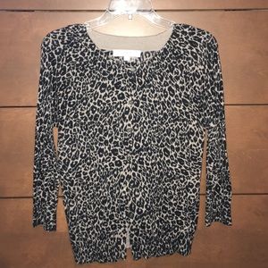 Leopard print cardigan