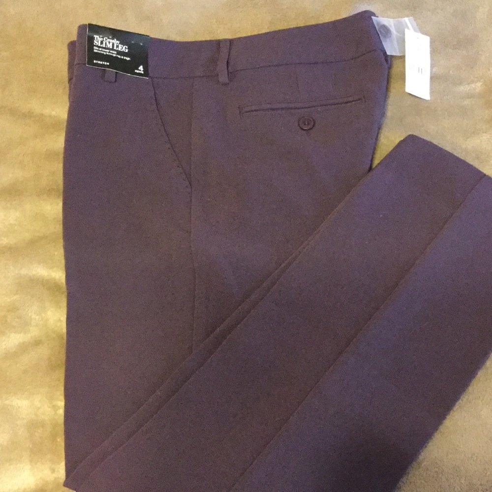 New York & Company The Crosby Slim Leg Purple