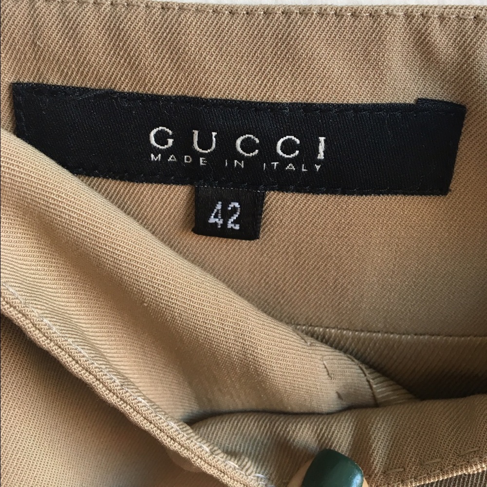 Gucci Tan Pencil Skirt