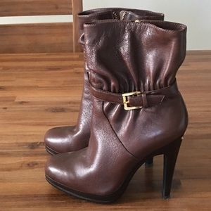 Michael Kors Leather Heeled Boots