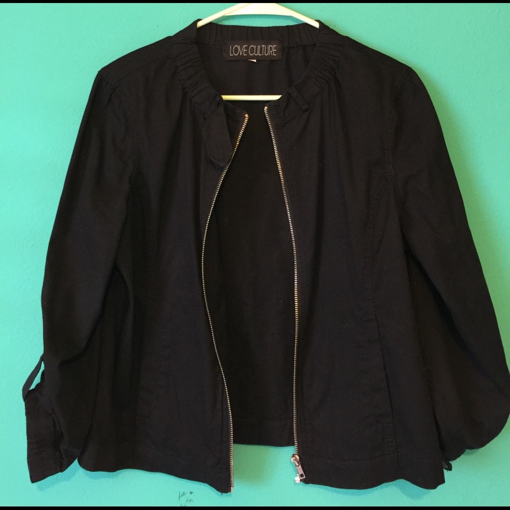 Black bomber jacket