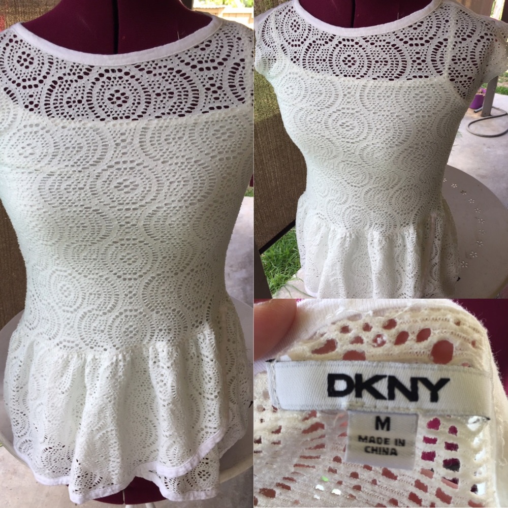DKNY white shirt size Medium