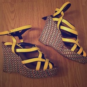 Sandal wedges, size: 7.5