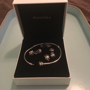 Authentic Pandora Bracelet with charms