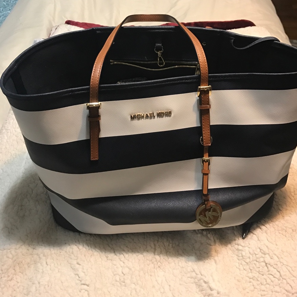 Michael Kors Nautical Blue and White Tote bag