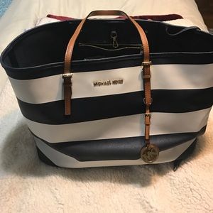 Michael Kors Nautical Blue and White Tote bag