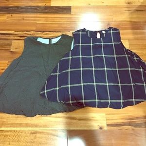 Bundle! Two old navy patterned blouses!