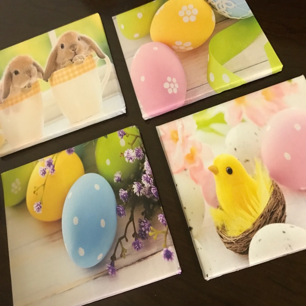 Easter coaster decor