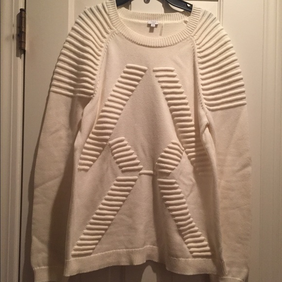 Beta NYC off-white sweater 100% Pima Cotton - Picture 2 of 3