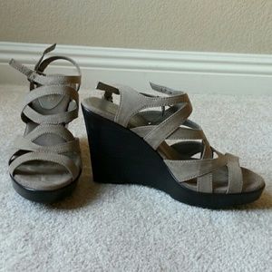 Aerosoles Suede Wedge Sandals