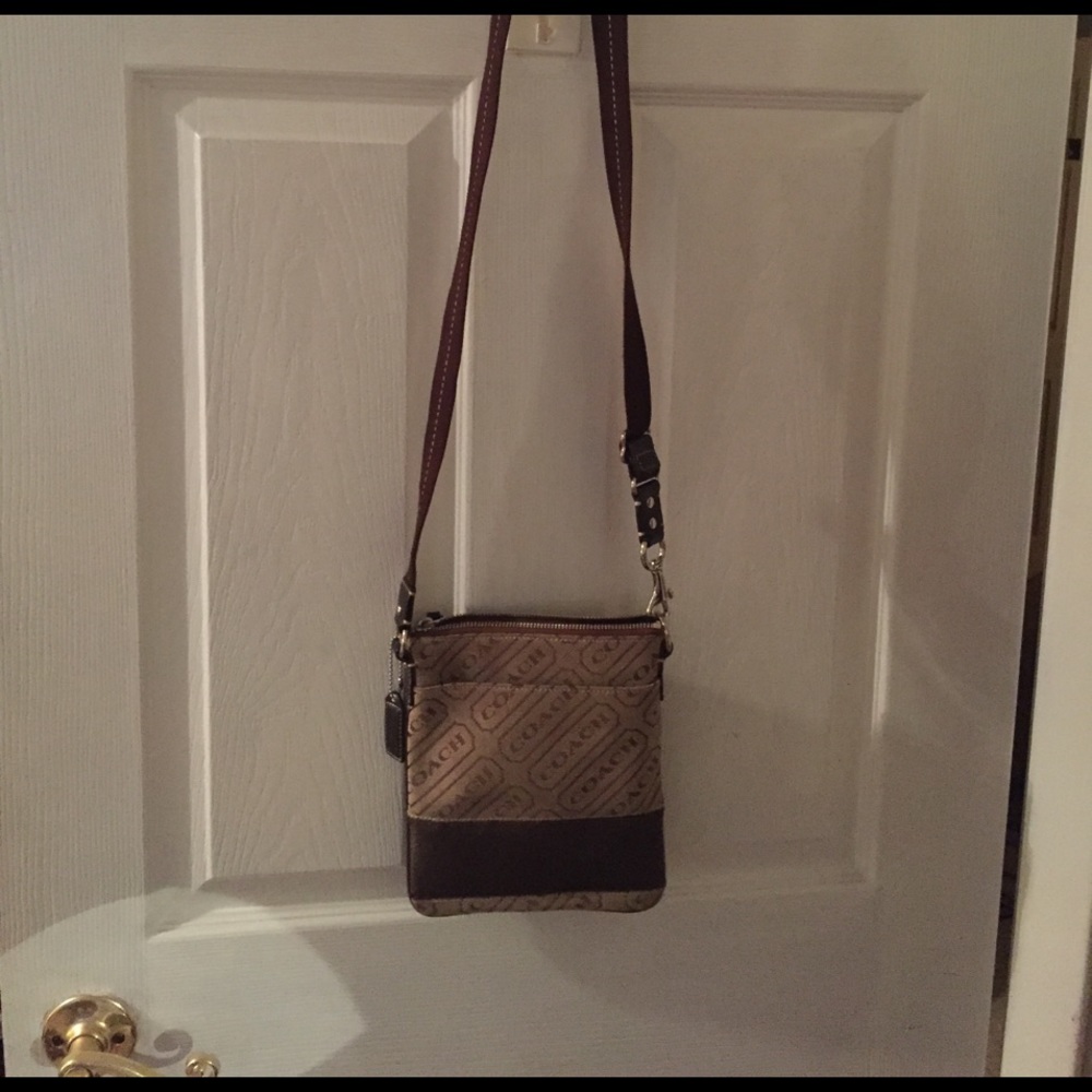 Coach brown crossbody bag