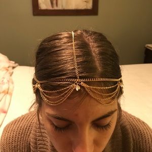 Gold adjustable head chain
