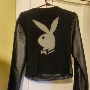 Playboy Black Motorcycle Jacket