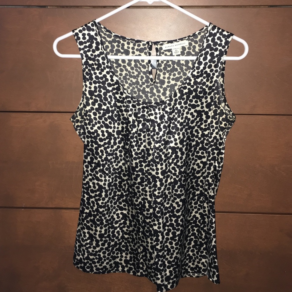 Sleeveless satin shell