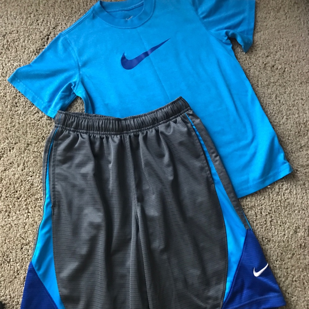 Kids Blue and Grey Nike Set!!