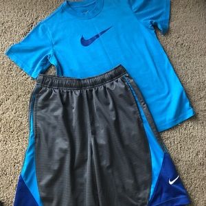 Kids Blue and Grey Nike Set!!